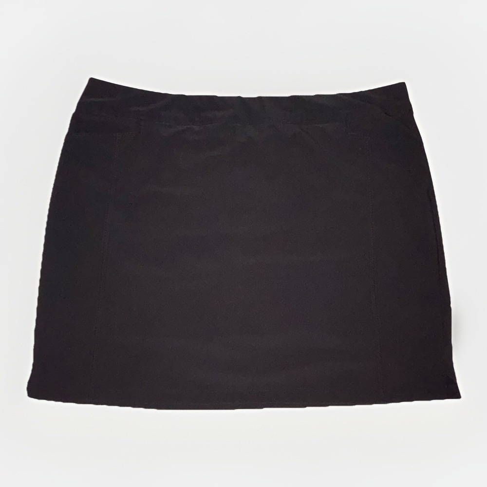 Adidas Golf‎ Women's Size XL Pull On Skirt Skort Black Pockets Stretch